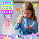 900+ Fashion Designer Kits for Girls with Mannequins-Kids Sewing Kits，Girls Fashion Design Gift，Arts and Crafts Kit，Girl Craft Activities Age 6 7 8 9 10 11 12 by TinyTreasures Baby Boutique