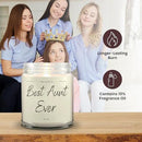 1OAK Vanilla Scented Candles - Aunt Candle - Best Aunt Gifts for Christmas from Niece, Nephew - Best Auntie Ever Gifts for Women by CozyNest Decor