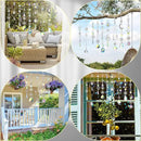 Maitys 9 Pcs 6 Pcs Crystal Suncatcher Sun Catchers Indoor Window Hanging Sun Catchers with Light Catcher with Prisms and Agate Slices for Indoor Outdoor Home Garden Wedding Decor (Elegant) by GreenHaven Gardens