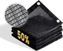 VICLLAX 50% Shade Cloth, 6x16FT Durable Black Mesh Trap with Every 3 FT Grommet, Sun Shade Fabric Netting for for Plants Cover, Greenhouse, Chicken Coop, Barn Kennel, Garden Patio by GreenHaven Gardens