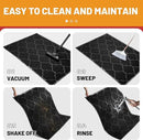 Door Mat Outdoor, 29x17, Welcome Mats for Entryway, Front Doormat for Home Entrance, Patio, Garage, RV Mats for Outside, Indoor Floor Mat, Durable, Non-Slip, Catches Muddy and Dirt(Black) by CozyNest Decor