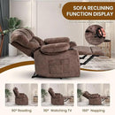 Recliner Chair Manual Modern Ergonomic Lounge Single Sofa Seat Living Room Lounge Recliners on Clearance Foam Filling by CozyNest Decor