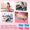 10 Pack Yoga Mats Bulk, 68'' x 24'' x 4mm Thick Yoga Mats for Kids and Adult Gym Mats Bundle Latex Free Exercise Mats with Non Slip Texture for Outdoor Yoga, Pilates or Workout by TinyTreasures Baby Boutique