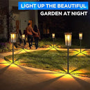 Solar Lights Outdoor 8 Pack Solar Garden Light for Patio IP65 Waterproof Bright Pathway Lights Outdoor Solars Powered Landscape Lighting for Yard Patio Walkway Driveway Pathway (Warm Light) by GreenHaven Gardens