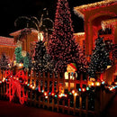 Dazzle Bright 300 LED Christmas String Lights, 100 FT Connectable Waterproof String Lights Green Wire with 8 Modes Christmas Decoration for Indoor Outdoor Party Yard Garden Decor (Red) by CozyNest Decor