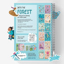 Whimsical Sticker Book Activity for Kids, Into The Forest by Cupkin, Toddler Airplane Travel Essentials, 500+ Stickers for Kids 12 Scenes + Coloring Book Pages, Crafts Ages 2-8 by TinyTreasures Baby Boutique