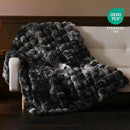 BENVWE Fluffy Faux Fur Throw Blanket for Couch, Soft Plush Thick Cozy Fuzzy Luxury Minky Bubble Blanket for Home Living Room Decor Gift for Women, Tie-dye Grey, 60" x 80", 1100GSM by CozyNest Decor