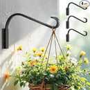 12 Inch 4 Pack Plant Hangers for Indoor/Outdoor Wall Mount - Heavy Duty Hanging Plant Holder & Bird Feeder Hooks, Decorative Black Metal Wall Hangers for Plants, Flower Baskets by GreenHaven Gardens
