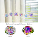 Set 6,AB Coating Four Leaf Lucky Clover Crystal Prisms Suncatchers for Windows,Rainbow Maker Hanging Prisms for Wedding Party Tree Garlands Ornaments Christmas Decorations Clearance,45mm by GreenHaven Gardens