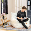 Bean Bag Chair for Adults, Comfy Tufted Bean Bag Chair Sofa with Armrests, Lazy Beanbag Chair with Foam Filler Stuffed Bean Bag Couch Sofa for Reading in Bedroom, Living Room and Dorms by CozyNest Decor
