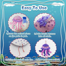 JRD&BS WINL Magical Ocean Animal Poke Art - Dolphin, Jellyfish, Seahorse, Turtle, Octopus | No-Mess Craft Kit for Kids 4-9 | Marine Biology Learning Toy | Creative Gift for Preschoolers by TinyTreasures Baby Boutique