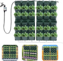 36 Pots Self-Watering Wall-Mounted Planter, 39.4”L x 46.5”H Vertical Wall Planter Self Watering Stackable Planters Vertical Garden Wall Garden Planter Outdoor Indoor for Herbs Flowers Strawberries by CozyNest Decor
