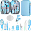 Baby Grooming Kit, Infant Safety Care Set with Hair Brush Comb Nail Clipper Nasal Aspirator,Baby Essentials Kit for Newborn Girls Boys (Blue) by TinyTreasures Baby Boutique