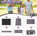 G GOOD GAIN Picnic Blankets Outdoor - Waterproof Outdoor Rug with Shoulder Carry Strap | Machine Washable Picnic Mat with Sandproof Backing for RV, Balcony, Camping, Hiking, Concerts (Blue, 9' x 6') by TinyTreasures Baby Boutique