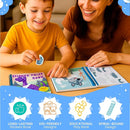 BulbaCraft 4Pcs Sticker Paint Books for Boys - Sticker Books by Number with Dinosaurs, Trucks, Animals and Under The Sea - Coloring Activity for Kids by TinyTreasures Baby Boutique
