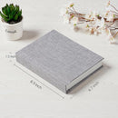 Photo Album 5x7 with Writing Space Linen Cover 5x7 Photo Album Book Holds 20 Photos Ideal for Wedding Theme-Album and Baby Photo Albums(Gray,20 Pockets) by TinyTreasures Baby Boutique