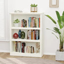 43 in Tall Bookcase, 3-Tier Bookshelf Open Storage, 33 inch Wide Floor Standing Indoor Furniture, Book Cases for Home School Library Office Bedroom Kids, White 3 Tiers by CozyNest Decor