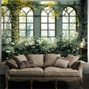 FENDROM Window View White Flower Tapestry Nature Landscape Classic Flower Vine Wall Hanging Party Decorations For Bedroom Living Room Dorm by CozyNest Decor