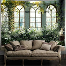 FENDROM Window View White Flower Tapestry Nature Landscape Classic Flower Vine Wall Hanging Party Decorations For Bedroom Living Room Dorm by CozyNest Decor