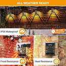 LOFTEK Solar Deck Lights, 2 Pack Solar Fence Lights, Outdoor Garden Decorative Light, Dusk to Dawn, Waterproof, Fence Post Wall Light for Railing, Patio, Pool, Backyard, Stair, Step, Warm White by GreenHaven Gardens