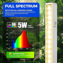 Barrina Grow Lights for Indoor Plants, Full Spectrum Grow Light, 1ft Plant Lights for Indoor Growing, LED Grow Lights, T5 Grow Light Strip, Plug and Play, Yellow, 8-Pack by GreenHaven Gardens