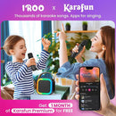 IROO Mini Karaoke Machine for Kids, 2025 TOP Toys Birthday Gifts Ideas for Girls Ages 4, 5, 6, 7, 8, 9, 10, 12+ Years Old, Portable MP3 Player with 2 Wireless Mics for Party(Black) by TinyTreasures Baby Boutique