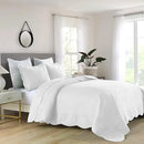 MarCielo 3-Piece Christmas Quilt 100% Cotton Oversized Bedspread Lightweight Coverlet Embroidery Christmas Tree Pattern Bedding Set (TC Bright White, Oversized King (118"x106")) by CozyNest Decor