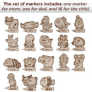 Personalized Wooden Markers Animals for Kids Ruler Growth Chart Safari. by TinyTreasures Baby Boutique