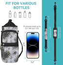 icolor Water Bottle Carrier Bag with Strap 25/32/40 oz Crossbody Bottle Holder with Phone Pocket Sling Sleeve Insulated Neoprene Water Bottle Pouch for Walking Travelling by TinyTreasures Baby Boutique