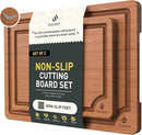 Bamboo Cutting Board Set Non Slip Feet Over Sink Day Gifts Best Mama Mommy Bonus Busy Mom Ever Christmas Xmas Birthday Law Step Stepmom Stepmother Who Have Everything Good Unique Useful Present by CozyNest Decor