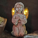 Outdoor Decor - Angel Statue, Solar Powered, Praying Angel for Patio, Lawn, Porch by GreenHaven Gardens