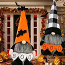 Halloween Gnomes Plush Decor, Witch Scandinavian Tomte Nisse Gnome Swedish Table Decorations, Handmade Plush Elf Dwarf for Home Stuffed Gnomes Gifts for Women, Black by CozyNest Decor