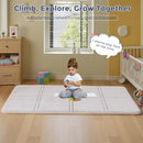 MAXYOYO 1.2" Thick Baby Play Mat for Floor, 36"x60" Foldable Playpen Mat, Tummy Time Foam Mats Ultra Soft Support, Padded Carpet with Non-Slip Backing for Infant,Kids and Toddler Crawling, Grey by TinyTreasures Baby Boutique