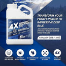 1 Gallon Midnight Blue Pond Dye, 4X Concentrate Pond Dye Blue, Dark Natural Looking Aquashade for Beautiful Lake Water, Long-Lasting Colorant, Protects Against Sunlight - Ideal for Fish & Wildlife by GreenHaven Gardens