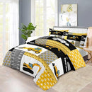 Construction Comforter Set King Boys,Yellow King Construction Bedding Set,Engineering Vehicles Comforter Yellow Bedroom Decor Kids,Truck Quilt Cartoon Truck Bedding for Teen by CozyNest Decor
