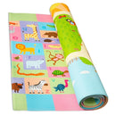 Baby Care Play Mat (Medium, Playful - Busy Farm) 73’’ x 49’’ Original One-Piece Reversible Rollable Waterproof Play Mat for Infants, Babies, Toddler, and Kids by TinyTreasures Baby Boutique