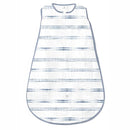 Amazing Baby Cotton Muslin Sleeping Sack, for Baby Boy or Girl, Wearable Blanket with 2-Way Zipper, Watercolor Stripes, Denim, Medium (6-12 Month) by TinyTreasures Baby Boutique