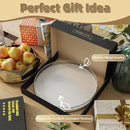 13" Lazy Susan Turntable Organizer for Table Top, Round Wooden Lazy Susan for Cabinet Kitchen Decor Centerpieces Coffee Table, Storage Condiments Spices, Bathroom Vanity Tray for Soap, White by CozyNest Decor