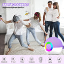 Mgaolo Mini Karaoke Machine for Kids Adults,Portable Bluetooth Speaker with 2 Wireless Microphones,Gift Toys with MP3 Player for Boys Girls 3-12 Year Old Birthday Family Home Party Present (Purple) by TinyTreasures Baby Boutique