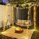 JMEXSUSS 400 LED String Lights Indoor, 132ft Warm White Christmas Lights Outdoor Plug in, 8 Modes Waterproof Twinkle Lights for Outside Holiday Wedding Party Decorations by GreenHaven Gardens
