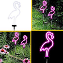 Hortsun Flamingo Solar Lights Outdoor Neon Light Yard Pink Flamingo Waterproof Decorations for Garden Patio Yard Pathway Decoration(2 Pack) by GreenHaven Gardens