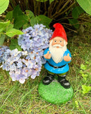 Gnometastic Middle Finger Gnome, 8.45in Tall - The Original Double Bird Garden Gnome Statue - Outdoor Funny Gnome Decoration and Lawn Ornament by GreenHaven Gardens