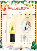 C9 LED Christmas Lights Outdoor, 45 Ft C9 String Lights with 40 Shatterproof LED Bulbs, 3 Light Mode, Connectable Waterproof Christmas Tree Lights for Outside Indoor Holiday Garden Decor, Warm White by GreenHaven Gardens