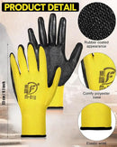 Nuogo 48 Pairs Gardening Gloves for Men Women Rubber Coated Safety Work Gloves Bulk for Gardening Construction Work by GreenHaven Gardens