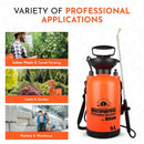 Pump Sprayer Upgraded Garden Sprayer with Viton Seals Telescopic Metal Lance, Premium Pumping Spray Bottle 5L-S with Spare Parts for Watering Plants Lawn Care & Home & Car Cleaning by GreenHaven Gardens
