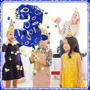 Number 3 Blue and Golden Rings Piñata for Kids Birthday Cartoon Theme Small Piñata with Blindfold Stick Confetti for Fiesta Cinco De Mayo Party Decor, 15.8 x 11 x 2.8 Inch by TinyTreasures Baby Boutique