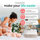 Rope Diaper Caddy - Storage for Baby and Toddler Items - Portable Cotton Organizer Easily Holds Diapers, Wipes, Clothing - Useful for Nursery, Bedroom (Beige, Extra Large) by CozyNest Decor