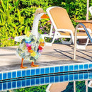 Goose Outfit Lawn Goose Porch Clothing Outfits for Yard Summer Luau 23'' Lawn Outdoor Decoration(Fresh Style) by GreenHaven Gardens