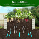 Olle 17" Tall, 42" Round Metal Raised Garden Bed Kits, Planter Raised Beds for Gardening, Raised Flower Bed Galvanized Planter Box, 3.5 * 3.5 * 1.4Ft,Ivory by GreenHaven Gardens