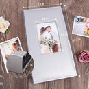 RECUTMS Photo Albums 4x6 Hold 300 Photos Black Pages PU Leather Pocket Album Small Photo Album 4x6 Picture Book for Christmas Gift Wedding Birthday Family Anniversary Baby albums (Silver) by TinyTreasures Baby Boutique